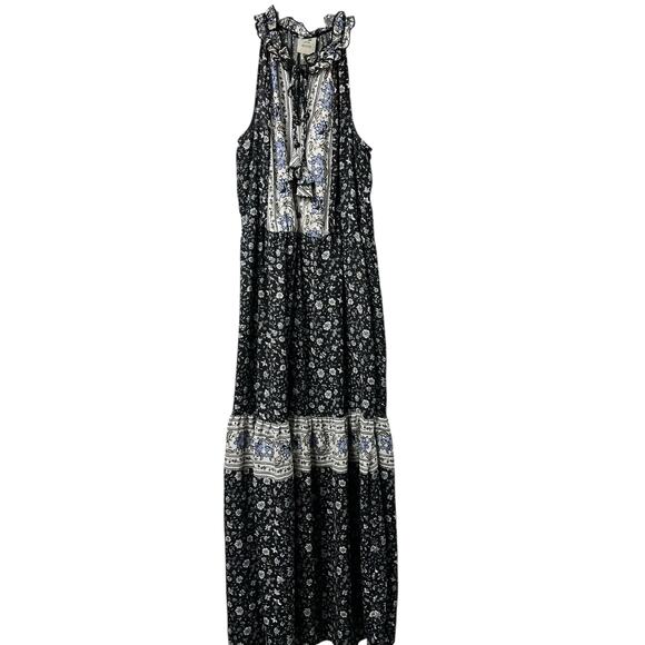 Knox Rose Sleeveless Floral Tiered Romantic Maxi Dress Cottagecore M (2804) - Picture 2 of 7